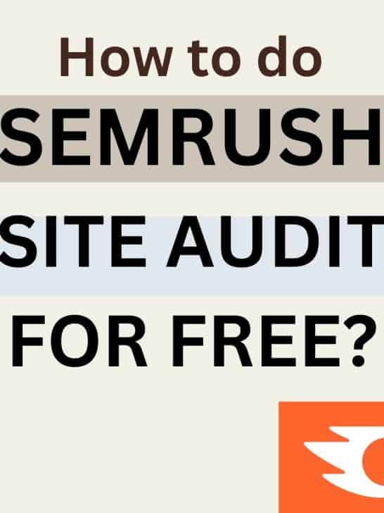 semrush website audit